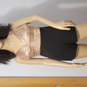 Fashion Nova Sequin Romper,Size Small